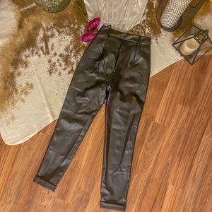 Faux Leather Pants